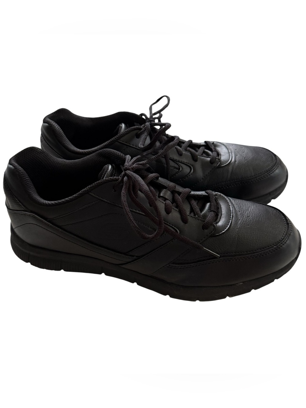 Skechers WORK Men’s Slip Resistant Memory Foam Lace Up Work Shoes Size 14 Black